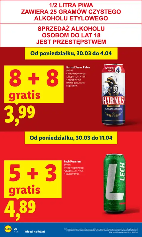 Lidl - gazetka promocyjna Oferta od czwartku od czwartku 02.04 do soboty 04.04 - strona 20