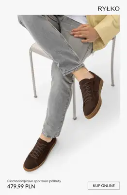 Ryłko - gazetka promocyjna Brązowe męskie sneakersy od środy 01.04  - strona 2