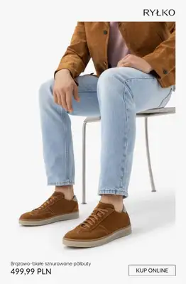 Ryłko - gazetka promocyjna Brązowe męskie sneakersy od środy 01.04  - strona 6