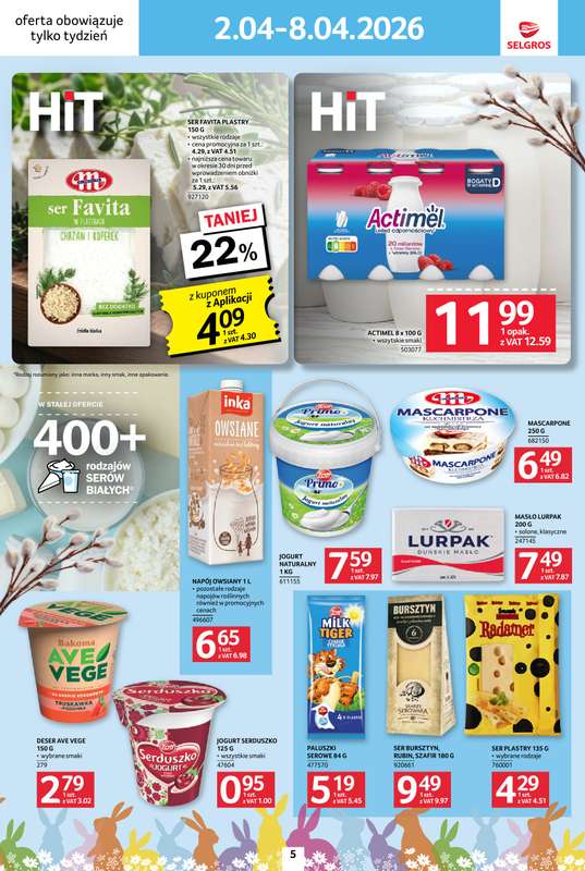 Selgros - gazetka promocyjna Jeszcze więcej super promocji! od czwartku 02.04 do środy 08.04 - strona 5