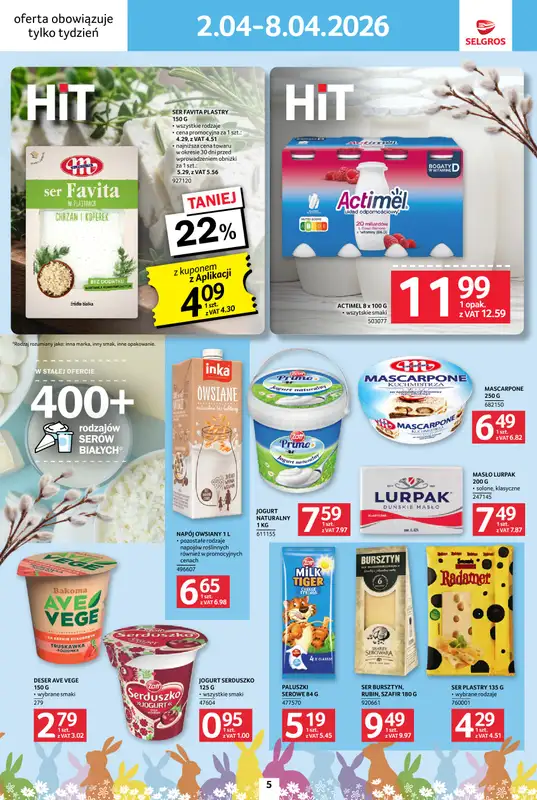 Selgros - gazetka promocyjna Jeszcze więcej super promocji! od czwartku 02.04 do środy 08.04 - strona 5