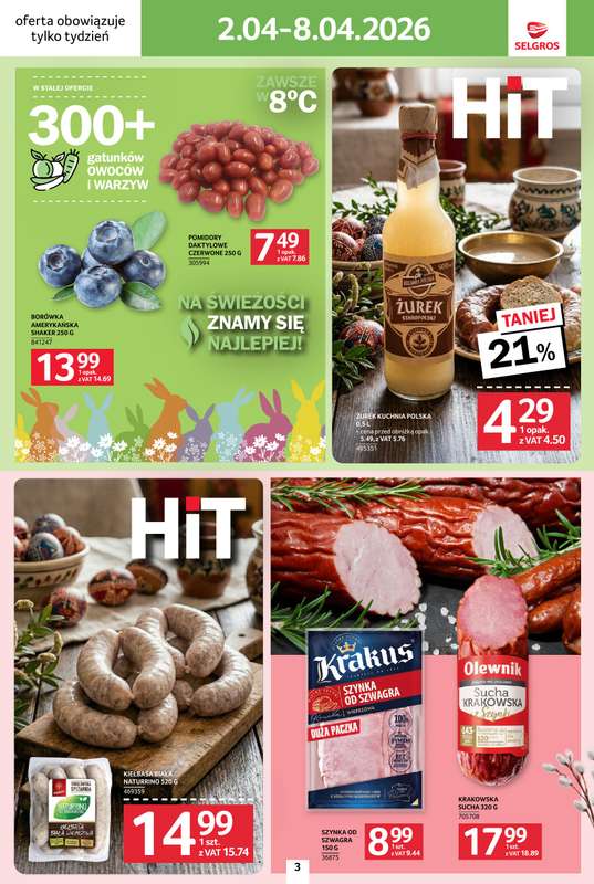 Selgros - gazetka promocyjna Jeszcze więcej super promocji! od czwartku 02.04 do środy 08.04 - strona 3