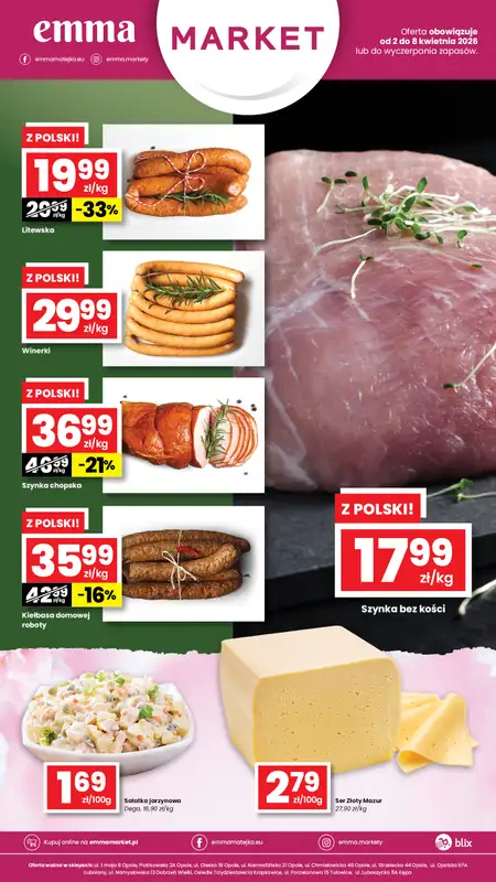 emma MARKET - gazetka promocyjna Plakaty promocyjne od czwartku 02.04 do środy 08.04 - strona 2