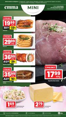 emma MARKET - gazetka promocyjna Plakaty promocyjne Emma Mini od czwartku 02.04 do środy 08.04