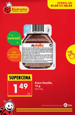Biedronka - gazetka promocyjna Nowości w Biedronce! od środy 01.04 do soboty 04.04 - strona 3