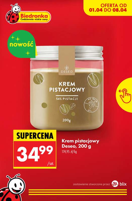 Biedronka - gazetka promocyjna Nowości w Biedronce! od środy 01.04 do soboty 04.04
