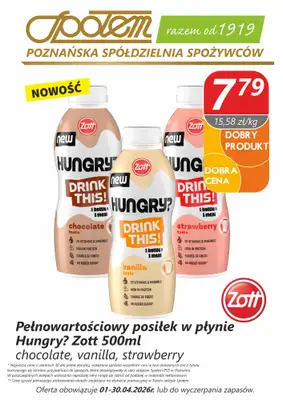 Społem - Blisko i Korzystnie - gazetka promocyjna Plakat promocyjny PSS Poznań od środy 01.04 do czwartku 30.04 - strona 6