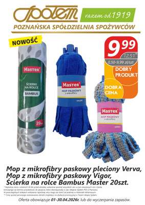 Społem - Blisko i Korzystnie - gazetka promocyjna Plakat promocyjny PSS Poznań od środy 01.04 do czwartku 30.04