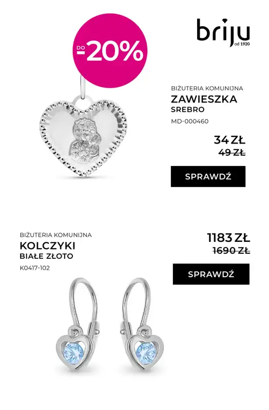 Briju - gazetka promocyjna Oferta Komunia 2026 od środy 01.04 do niedzieli 12.04 - strona 10