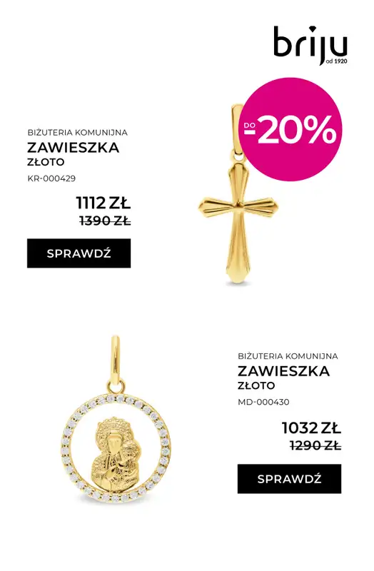Briju - gazetka promocyjna Oferta Komunia 2026 od środy 01.04 do niedzieli 12.04 - strona 4