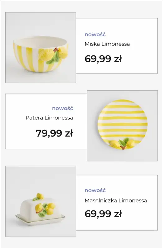 home&you - gazetka promocyjna Kolekcja Lemon Bloom od środy 01.04 do niedzieli 12.04 - strona 5