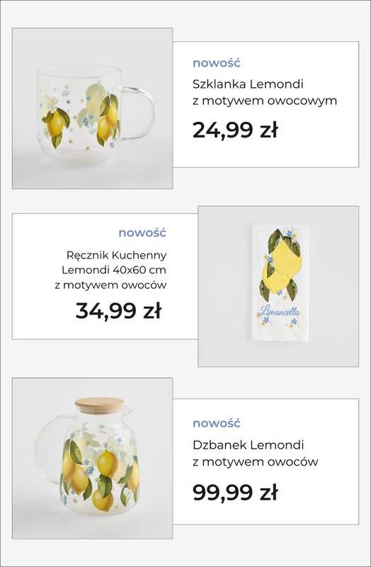 home&you - gazetka promocyjna Kolekcja Lemon Bloom od środy 01.04 do niedzieli 12.04 - strona 2