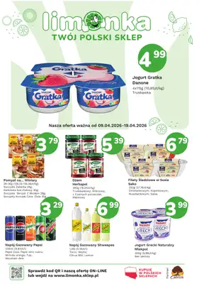 Limonka - gazetka promocyjna Gazetka od czwartku 09.04 do niedzieli 19.04