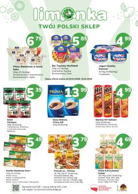 Limonka - gazetka promocyjna Plakaty promocyjne od czwartku 09.04 do niedzieli 19.04