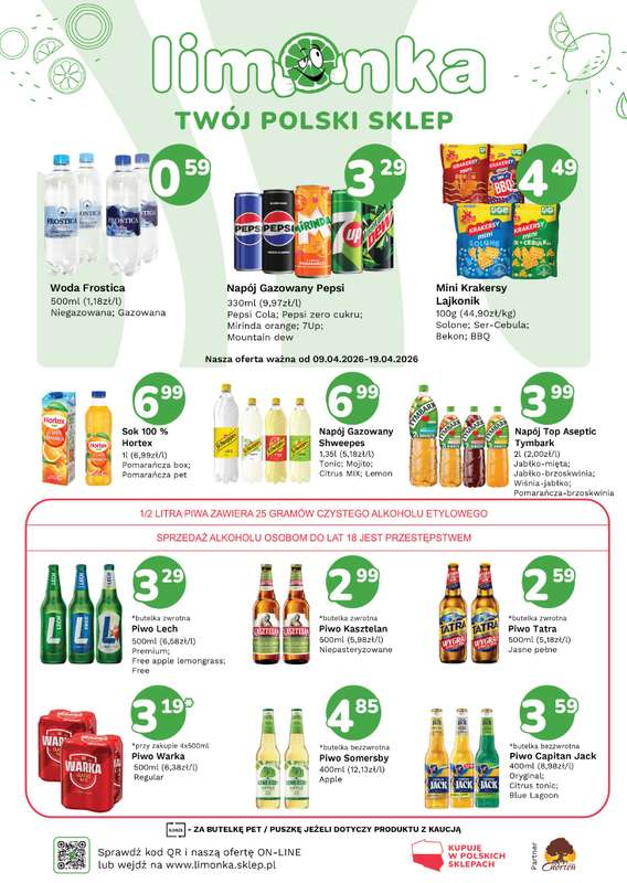 Limonka - gazetka promocyjna Plakaty promocyjne od czwartku 09.04 do niedzieli 19.04 - strona 2