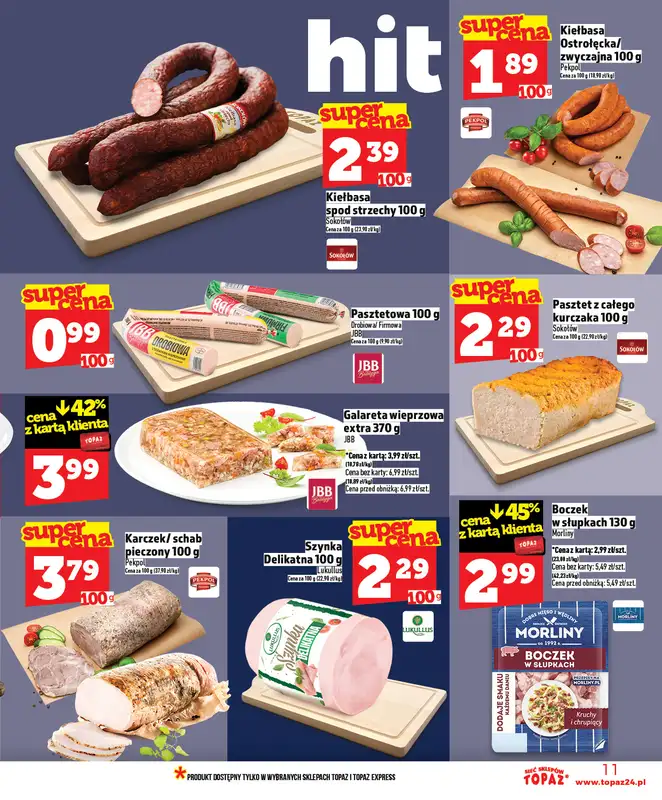 TOPAZ - gazetka promocyjna Nowa gazetka od czwartku, 09.04. od czwartku 09.04 do środy 15.04 - strona 11