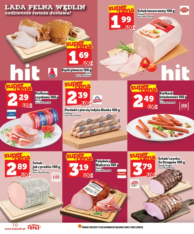 TOPAZ - gazetka promocyjna Nowa gazetka od czwartku, 09.04. od czwartku 09.04 do środy 15.04 - strona 10