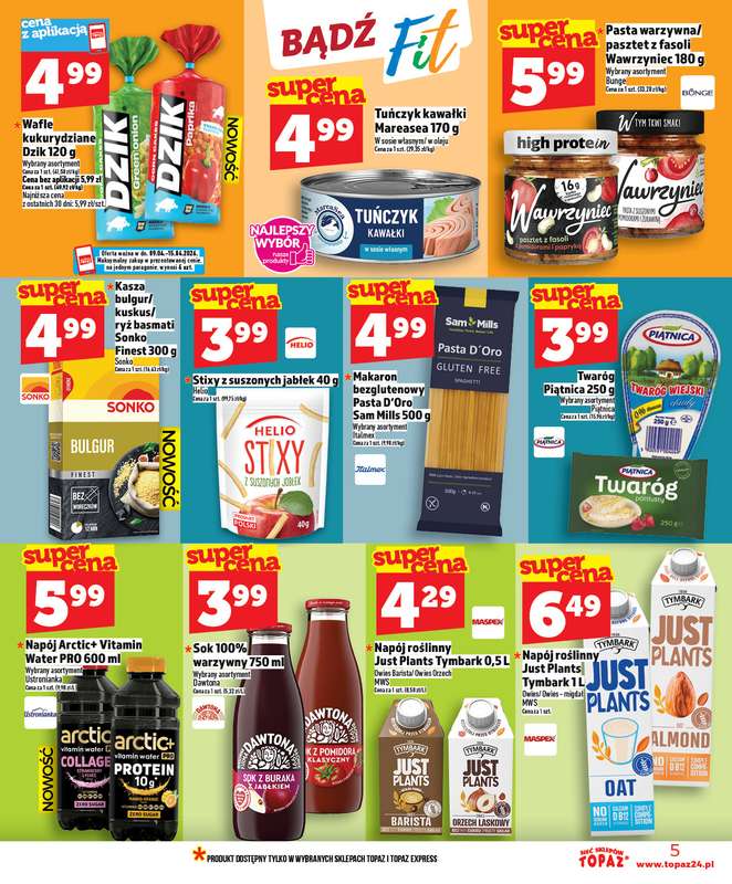TOPAZ - gazetka promocyjna Nowa gazetka od czwartku, 09.04. od czwartku 09.04 do środy 15.04 - strona 5