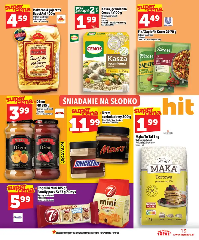 TOPAZ - gazetka promocyjna Nowa gazetka od czwartku, 09.04. od czwartku 09.04 do środy 15.04 - strona 13