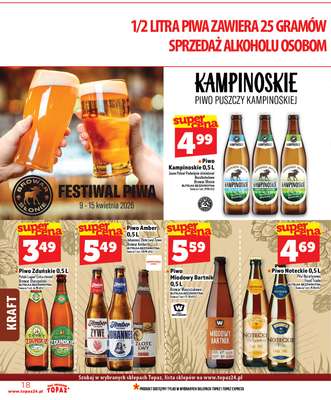TOPAZ - gazetka promocyjna Nowa gazetka od czwartku, 09.04. od czwartku 09.04 do środy 15.04 - strona 18