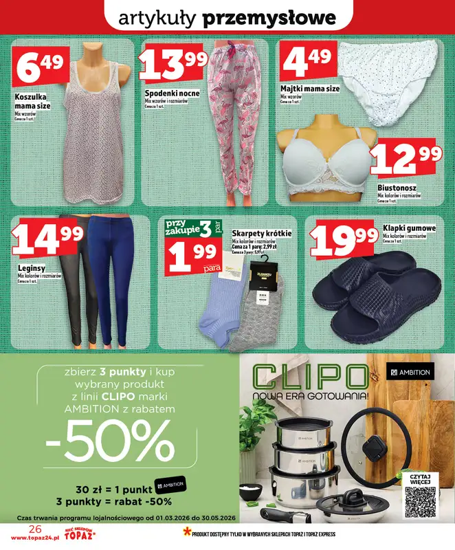 TOPAZ - gazetka promocyjna Nowa gazetka od czwartku, 09.04. od czwartku 09.04 do środy 15.04 - strona 26
