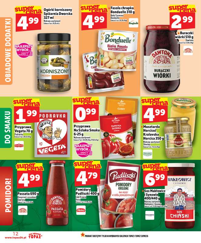 TOPAZ - gazetka promocyjna Nowa gazetka od czwartku, 09.04. od czwartku 09.04 do środy 15.04 - strona 12