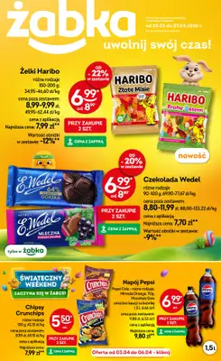 Żabka - gazetka promocyjna Gazetka od środy 25.03 do wtorku 07.04