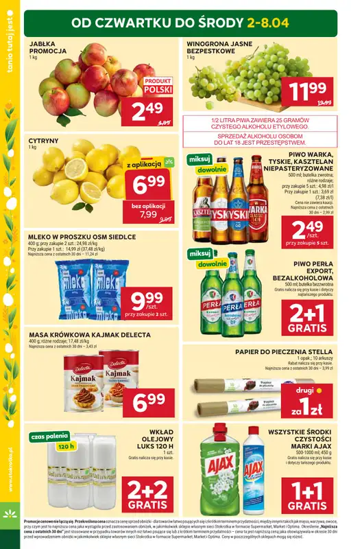 Stokrotka - gazetka promocyjna Gazetka Market od czwartku 02.04 do środy 08.04 - strona 4