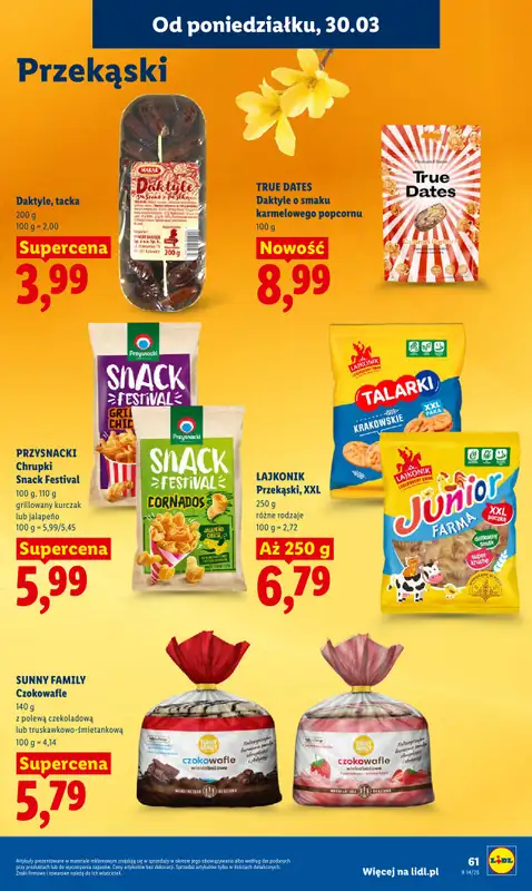 Lidl - gazetka promocyjna Oferta od poniedziałku od poniedziałku 30.03 do środy 01.04 - strona 63