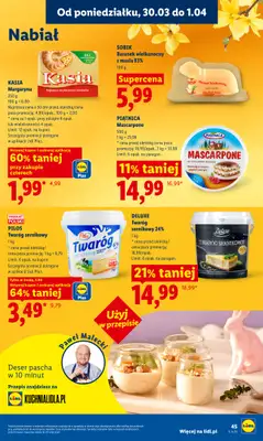 Lidl - gazetka promocyjna Oferta od poniedziałku od poniedziałku 30.03 do środy 01.04 - strona 47