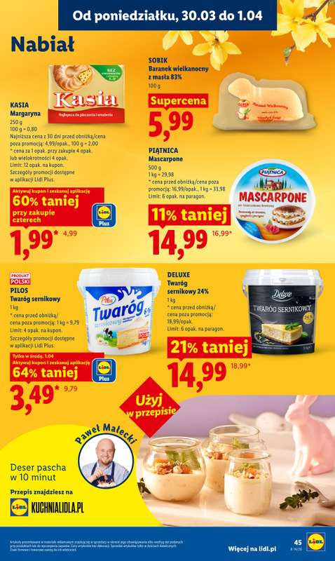 Lidl - gazetka promocyjna Oferta od poniedziałku od poniedziałku 30.03 do środy 01.04 - strona 47