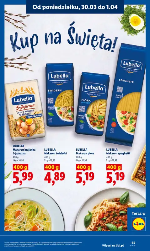 Lidl - gazetka promocyjna Oferta od poniedziałku od poniedziałku 30.03 do środy 01.04 - strona 67