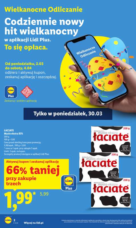 Lidl - gazetka promocyjna Oferta od poniedziałku od poniedziałku 30.03 do środy 01.04 - strona 2