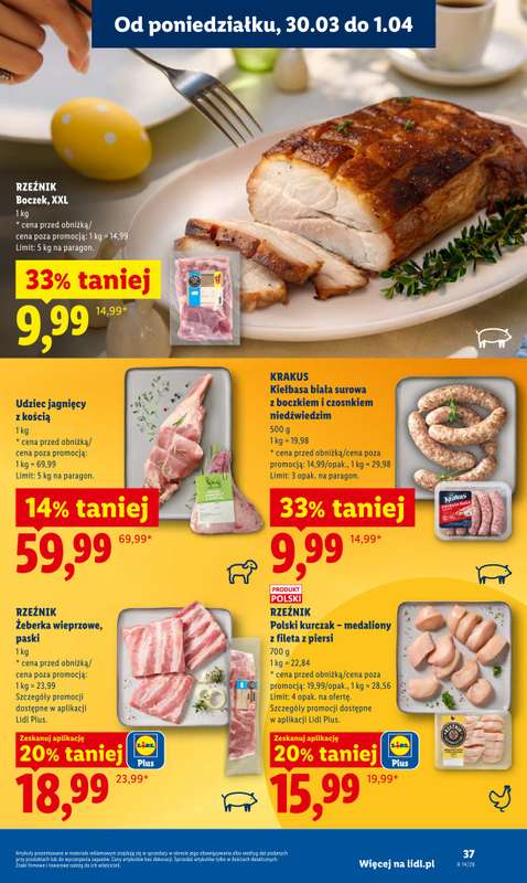 Lidl - gazetka promocyjna Oferta od poniedziałku od poniedziałku 30.03 do środy 01.04 - strona 37