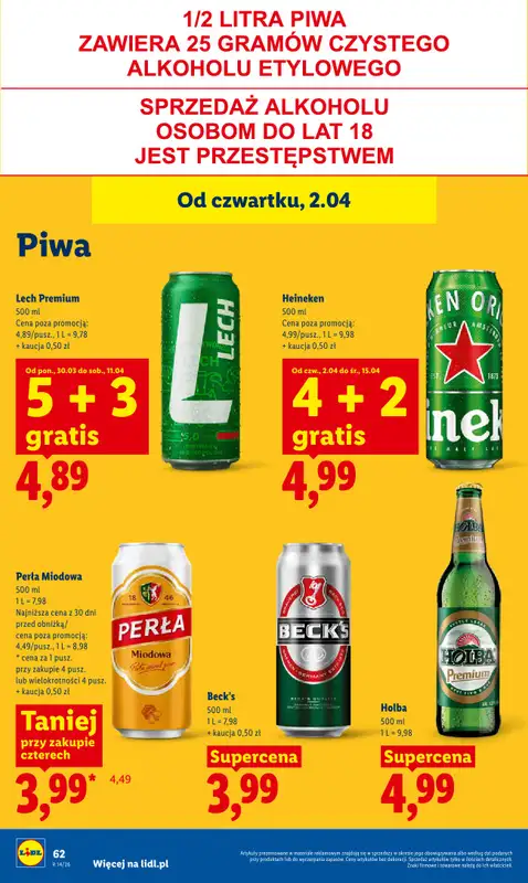 Lidl - gazetka promocyjna Oferta od czwartku od czwartku 02.04 do soboty 04.04 - strona 66