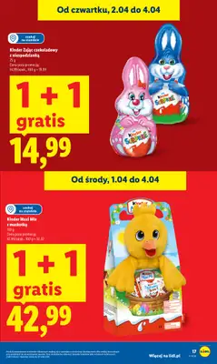 Lidl - gazetka promocyjna Oferta od czwartku od czwartku 02.04 do soboty 04.04 - strona 17