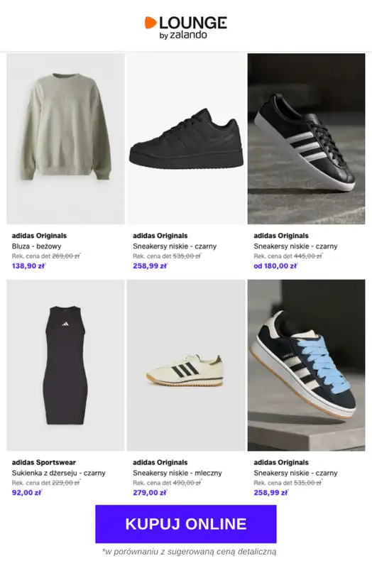 Lounge by Zalando - gazetka promocyjna Do -75% adidas Originals od środy 01.04 do soboty 04.04 - strona 3