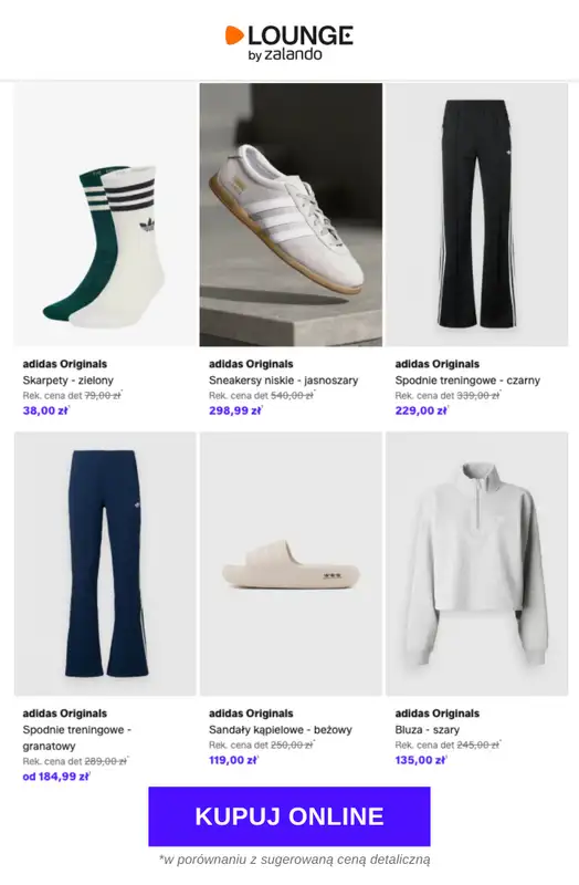 Lounge by Zalando - gazetka promocyjna Do -75% adidas Originals od środy 01.04 do soboty 04.04 - strona 9