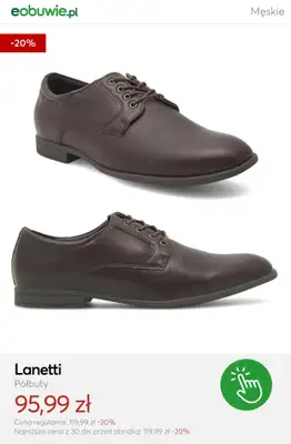 eobuwie.pl - gazetka promocyjna Półbuty wizytowe męskie od środy 01.04  - strona 6