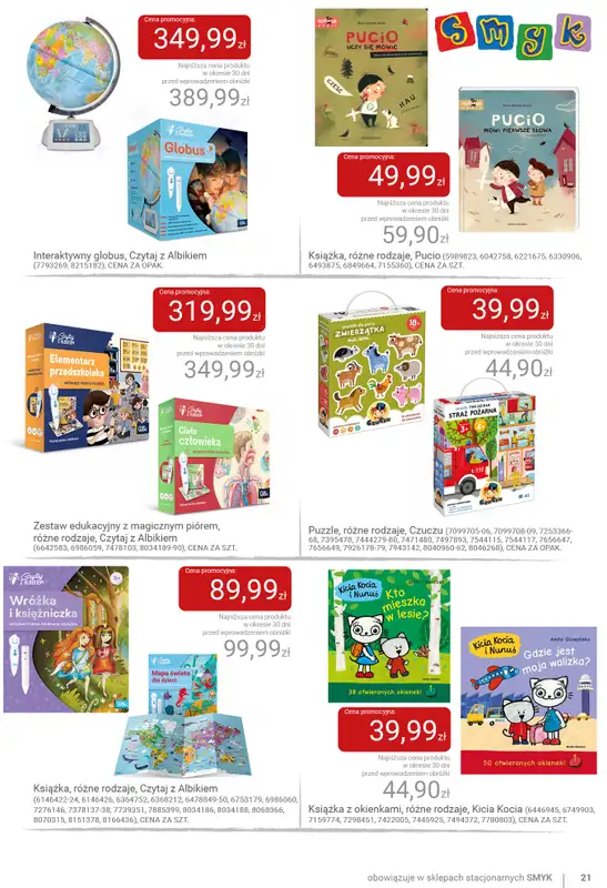 Smyk - gazetka promocyjna Katalog - Niespodzianki od Zajączka od środy 01.04 do soboty 04.04 - strona 21