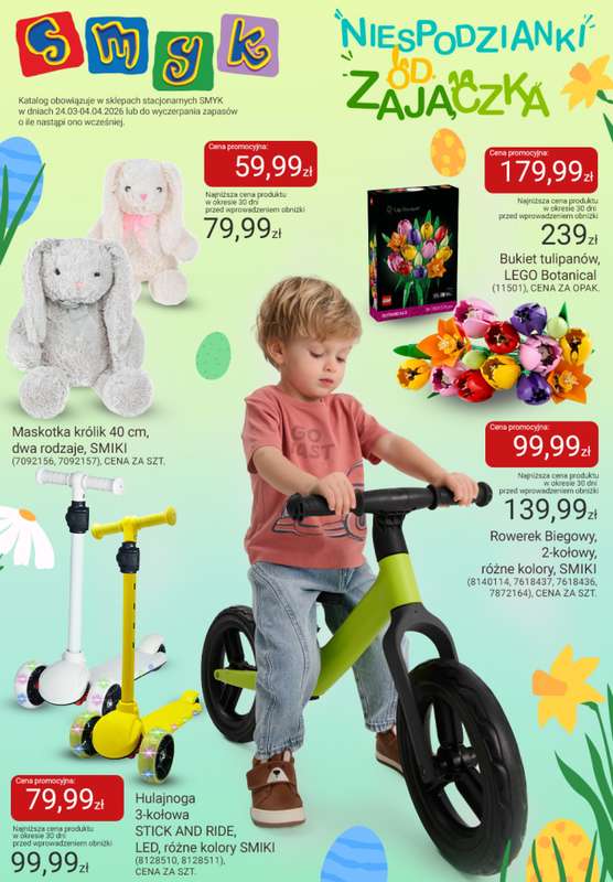 Smyk - gazetka promocyjna Katalog - Niespodzianki od Zajączka od środy 01.04 do soboty 04.04