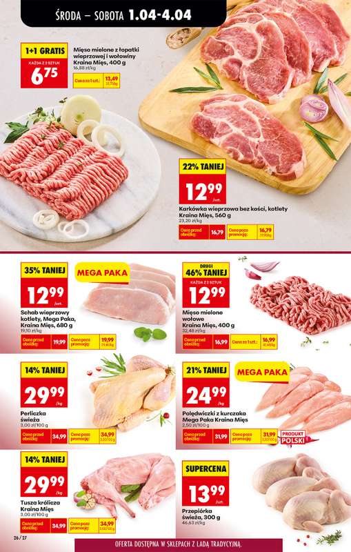 Biedronka - gazetka promocyjna Od środy, Z ladą tradycyjną od środy 01.04 do wtorku 07.04 - strona 32