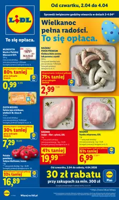 Lidl - gazetka promocyjna Oferta od czwartku od czwartku 02.04 do soboty 04.04