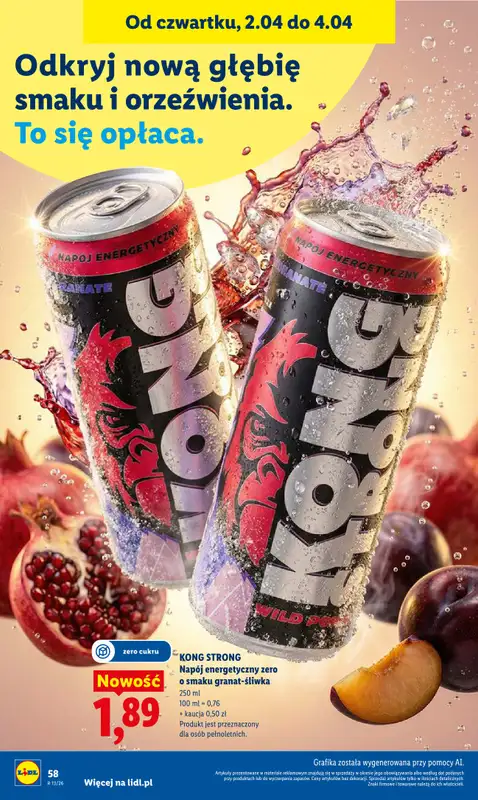 Lidl - gazetka promocyjna Oferta od czwartku od czwartku 02.04 do soboty 04.04 - strona 62