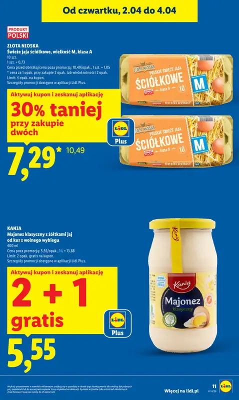 Lidl - gazetka promocyjna Oferta od czwartku od czwartku 02.04 do soboty 04.04 - strona 11