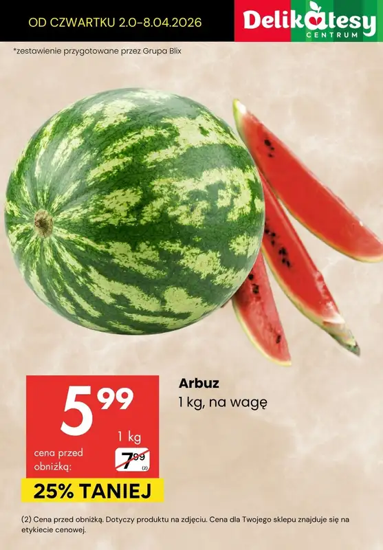 Delikatesy Centrum - gazetka promocyjna Do -44% na warzywa i owoce od czwartku 02.04 do środy 08.04 - strona 9