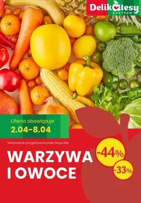 Delikatesy Centrum - gazetka promocyjna Do -44% na warzywa i owoce od czwartku 02.04 do środy 08.04