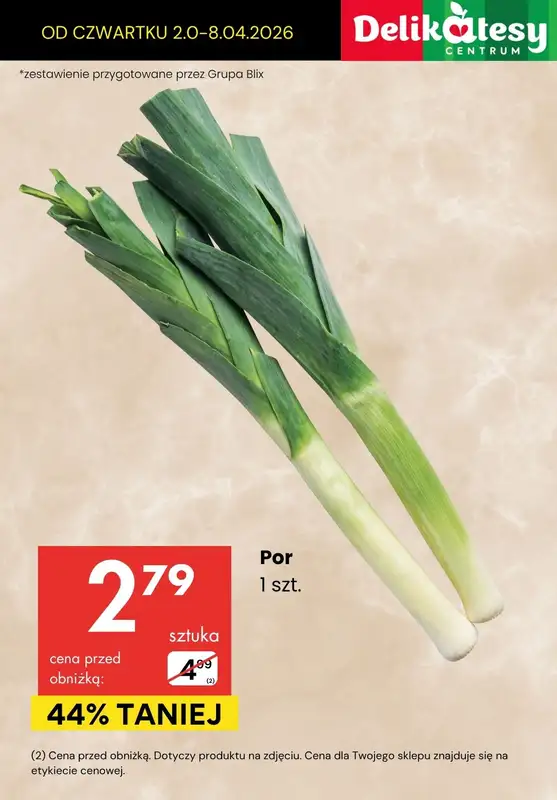 Delikatesy Centrum - gazetka promocyjna Do -44% na warzywa i owoce od czwartku 02.04 do środy 08.04 - strona 2
