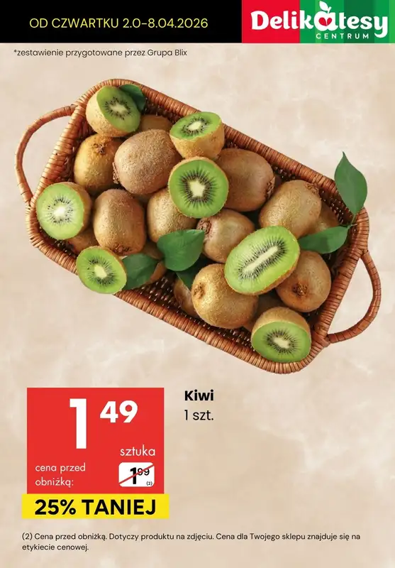 Delikatesy Centrum - gazetka promocyjna Do -44% na warzywa i owoce od czwartku 02.04 do środy 08.04 - strona 8
