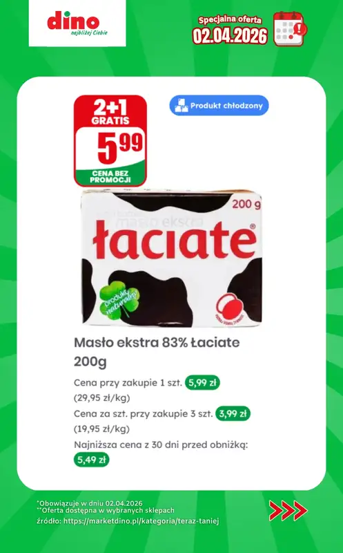 Dino - gazetka promocyjna Specjalna oferta na 02.04.2026 - promocje spoza gazetki od czwartku 02.04 do czwartku 02.04 - strona 4